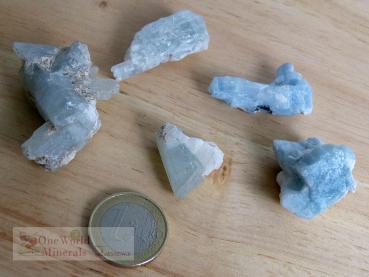 Aquamarin-Kristalle aus dem Himalaya