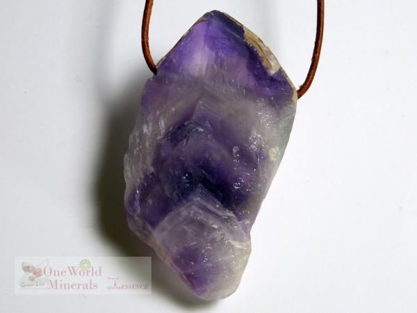 Amethyst  Schmuckanhänger, flach - Einzelstück