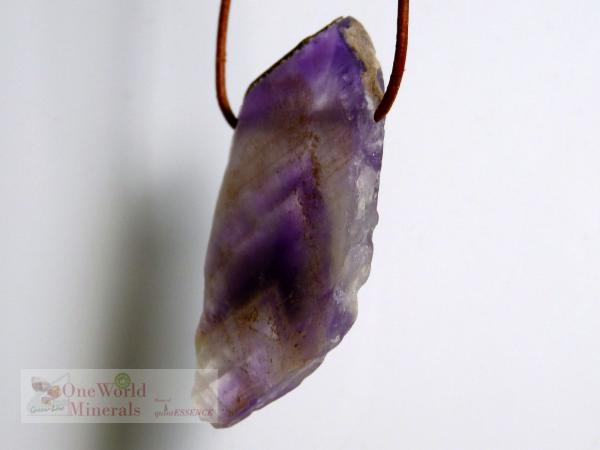 Amethyst  Schmuckanhänger, flach - Einzelstück