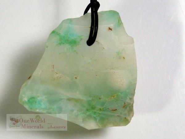 Chrysopras Schmuckanhänger - gebohrt, Einzelstück
