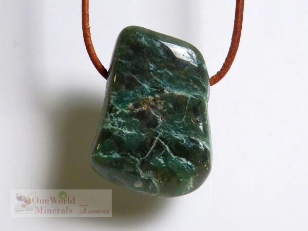 Fuchsit-Quarz , Australien, Anhänger, gebohrt, Unikat