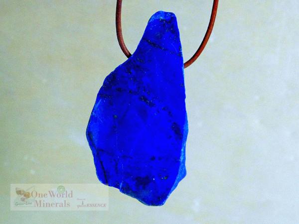 Lapislazuli Schmuckanhänger, handgeschliffen, Einzelstück