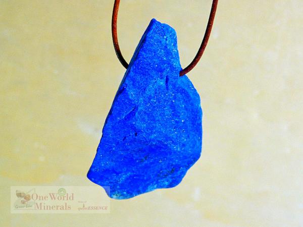 Lapislazuli Schmuckanhänger, handgeschliffen, Einzelstück