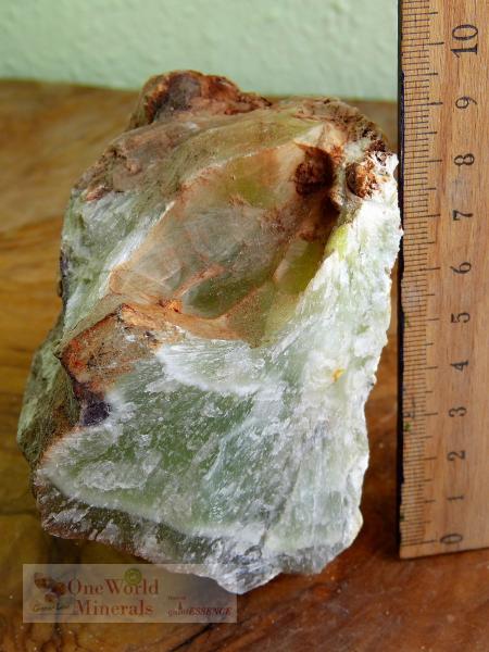 Prehnit Rohstein, Deko-Einzelstück