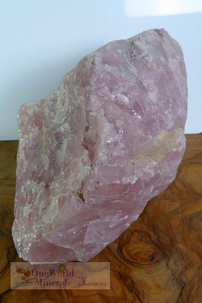 Rosenquarz Rohstein, Deko-Einzelstück