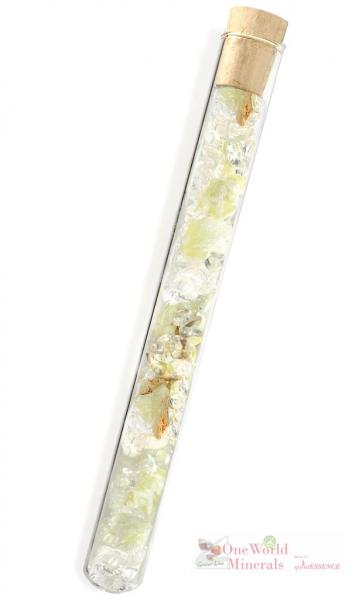 Verdaut - Prehnit & Bergkristall