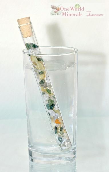 Akut!  -  7 wichtige Edelsteinmischungen, immer schnell verfügbar -  die praktischen quintESSENCE-MINI-Edelsteinstäbe