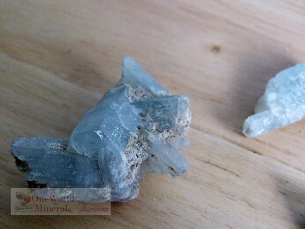 Aquamarin-Kristalle aus dem Himalaya