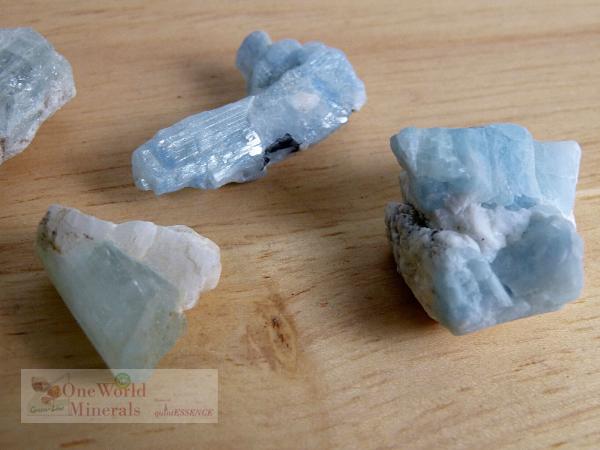 Aquamarin-Kristalle aus dem Himalaya