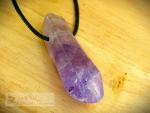 Amethyst-Spitze poliert & gebohrt - Einzelstück